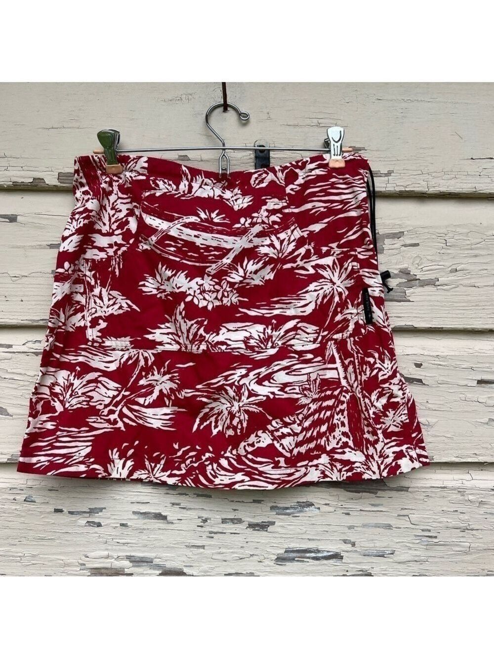 Vintage Billy Blues 90s Hawaii Hawaiian Beachy Tropical Mini Skirt Swim Cover 5